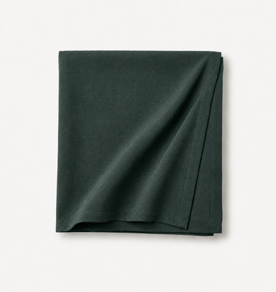Mantel Milano de tweed verde botella, 150 x 250 cm