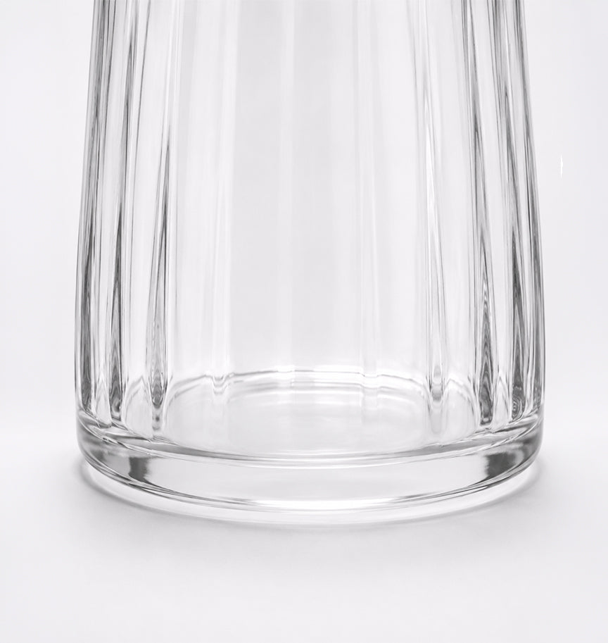 Vasos bajos Celia acanalados en acabado cristalino, set de 4 ARC