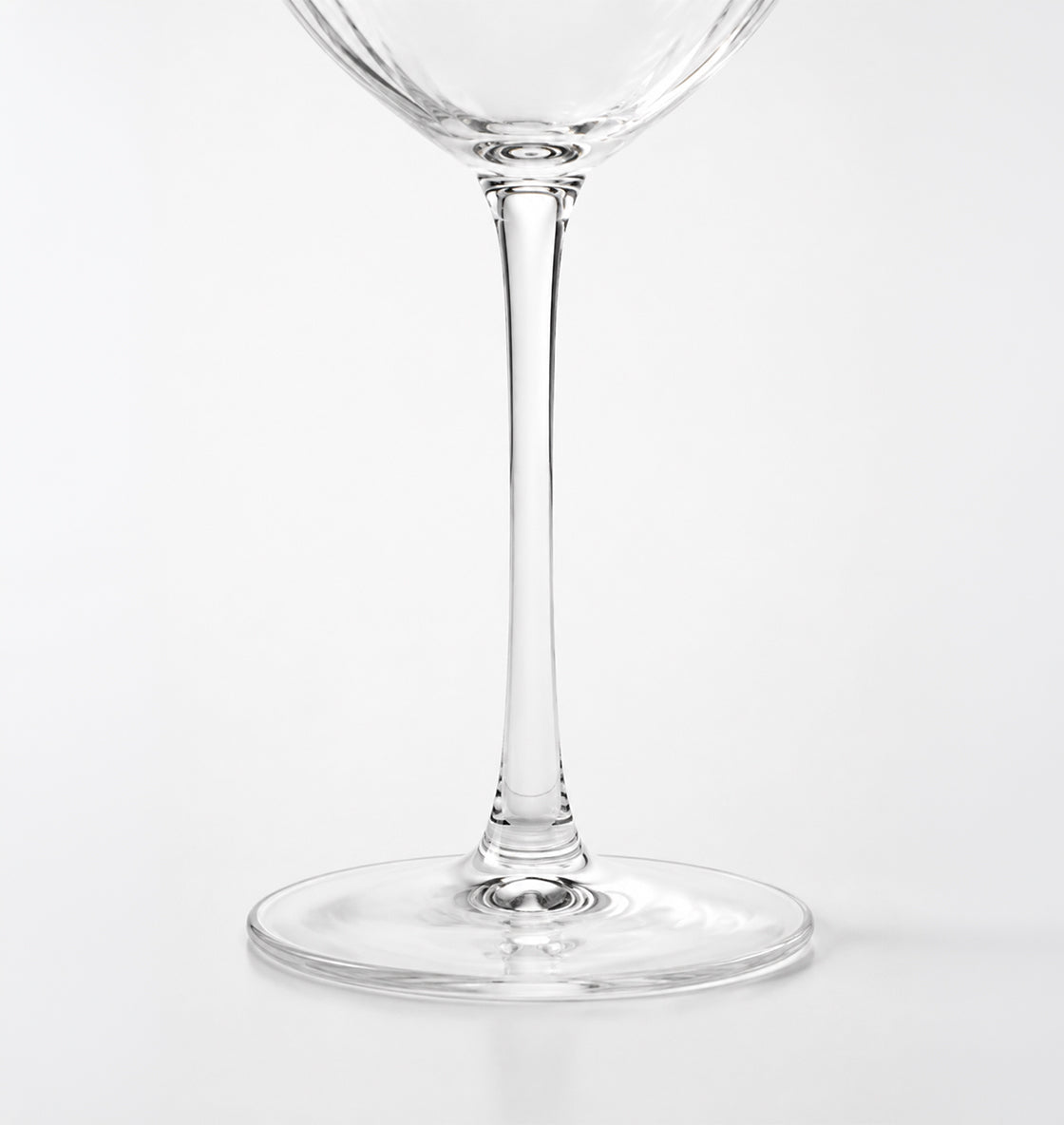 Copas de vino Elia de cristal acanalado, set de 4