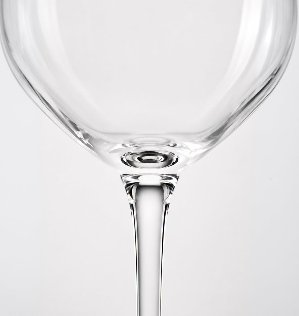 Copas de vino Elia de cristal acanalado, set de 4