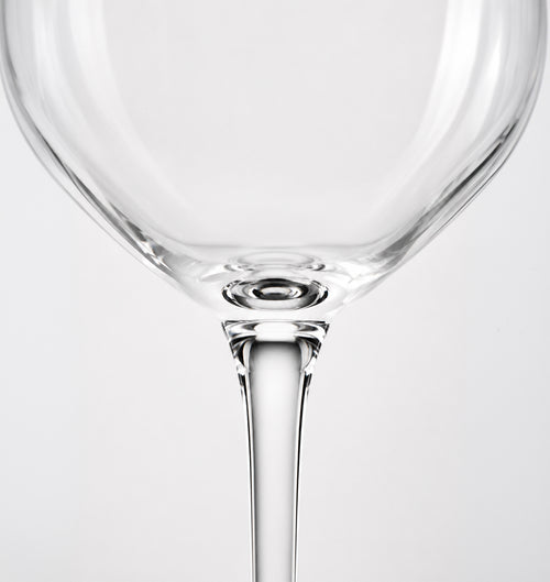 Copas de vino Elia de cristal acanalado, set de 4