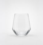 Vasos Lucca de cristal con textura facetada, set de 6 RCR