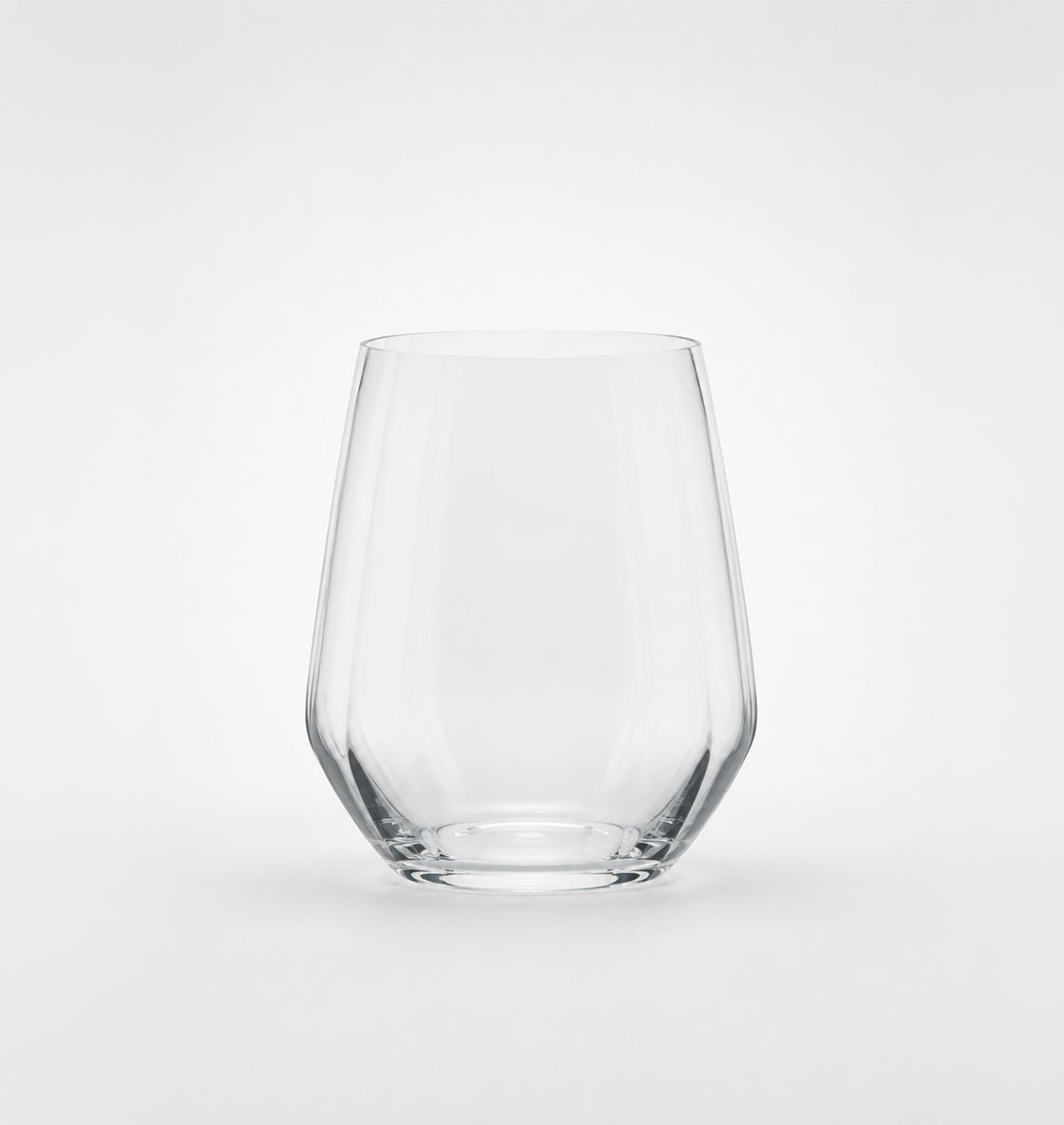 Vasos Lucca de cristal con textura facetada, set de 6 RCR