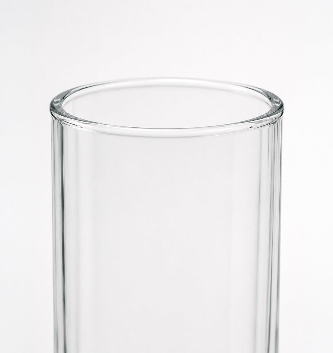 Vasos altos Nilo acanalados en acabado cristalino, set de 4