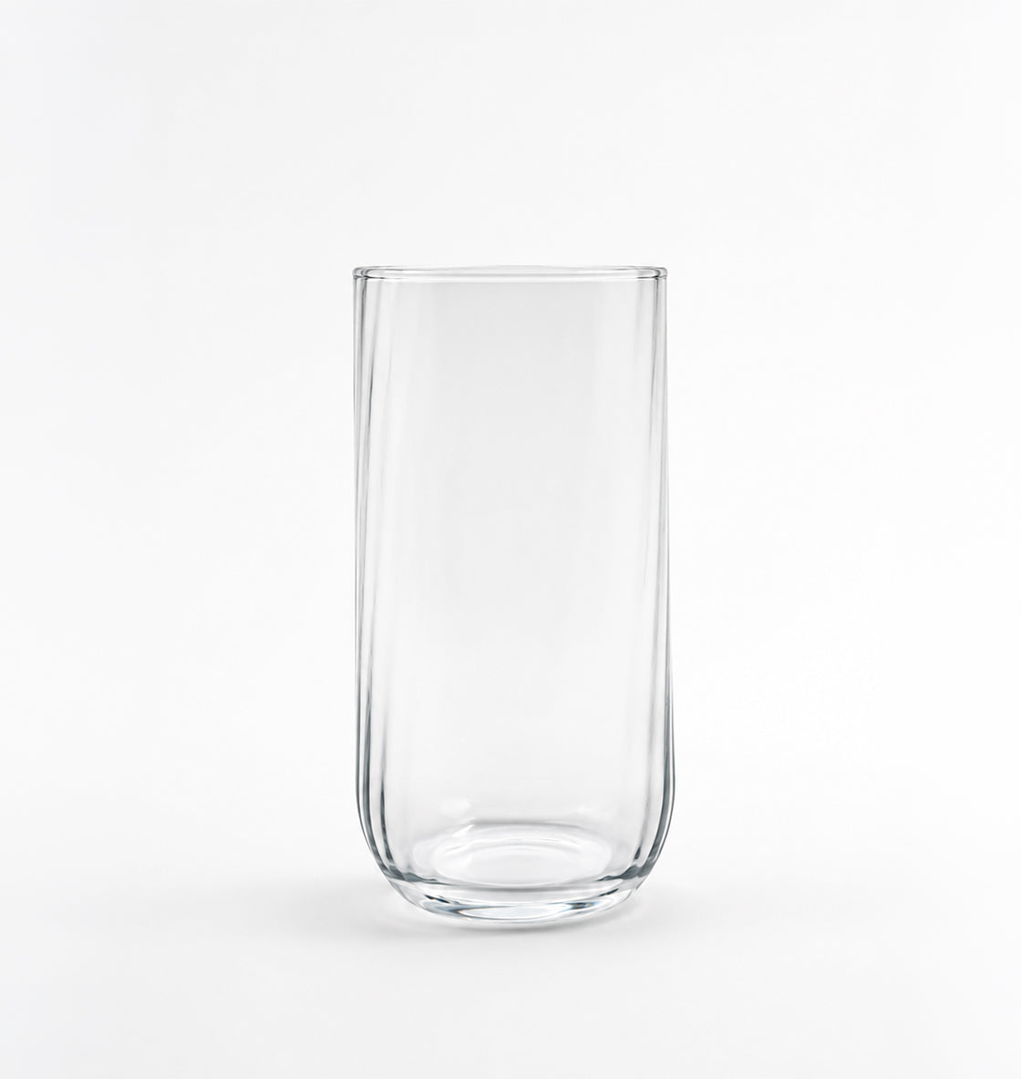 Vasos altos Nilo acanalados en acabado cristalino, set de 4