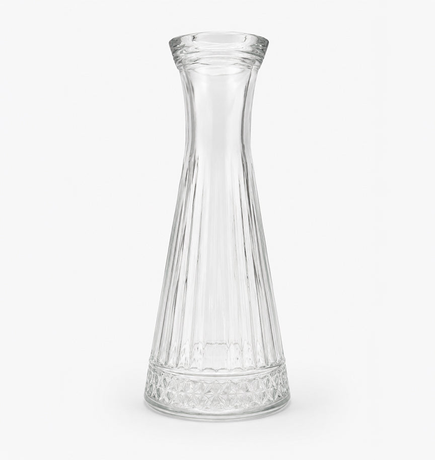 Jarra Florencia en acabado cristalino con relieves, 940 ml
