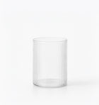 Vasos bajos Liora acanalados en acabado cristalino, set de 4