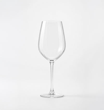 Copas de vino Elia de cristal acanalado, set de 4