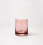 Vasos Amelie en acabado cristalino rosado, set de 4